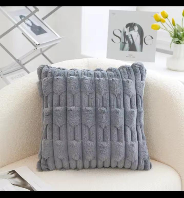 Soft Plush Fluffy Throw Pillow Covers - View 2