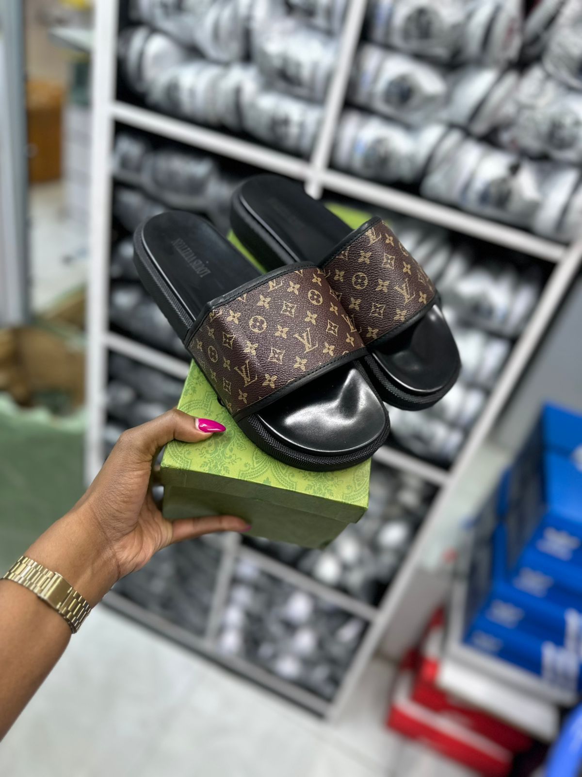 Louis Vuitton slides