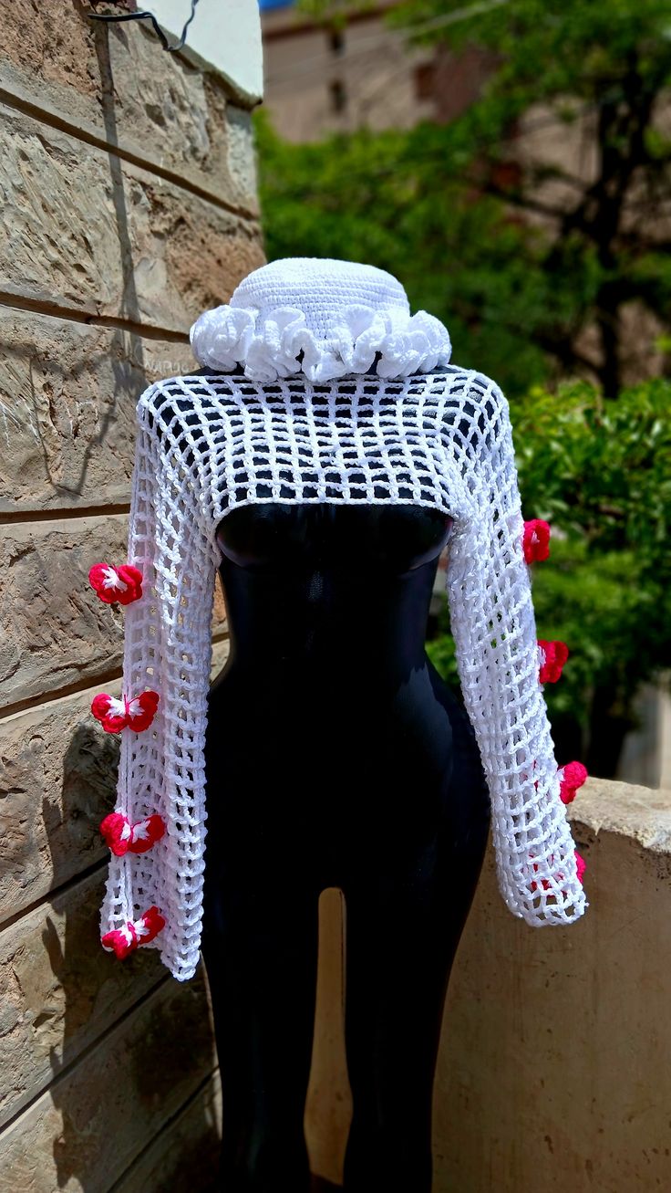 Shrug + Ruffle hat